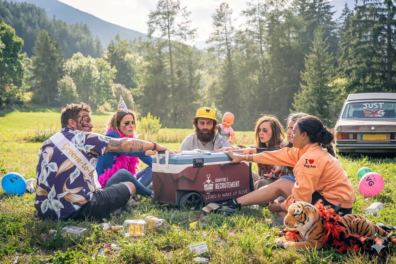 Glaci&egrave;re Op&eacute;ration Ap&eacute;ro avec produits artisanaux et cadenas